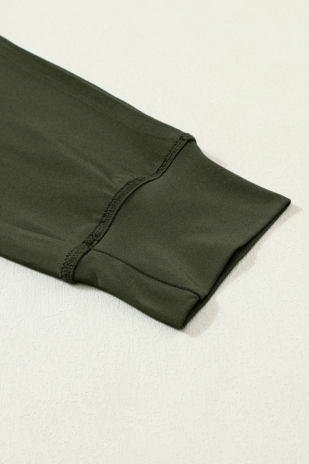 Moss Green Drawstring Waist Pocketed Joggers