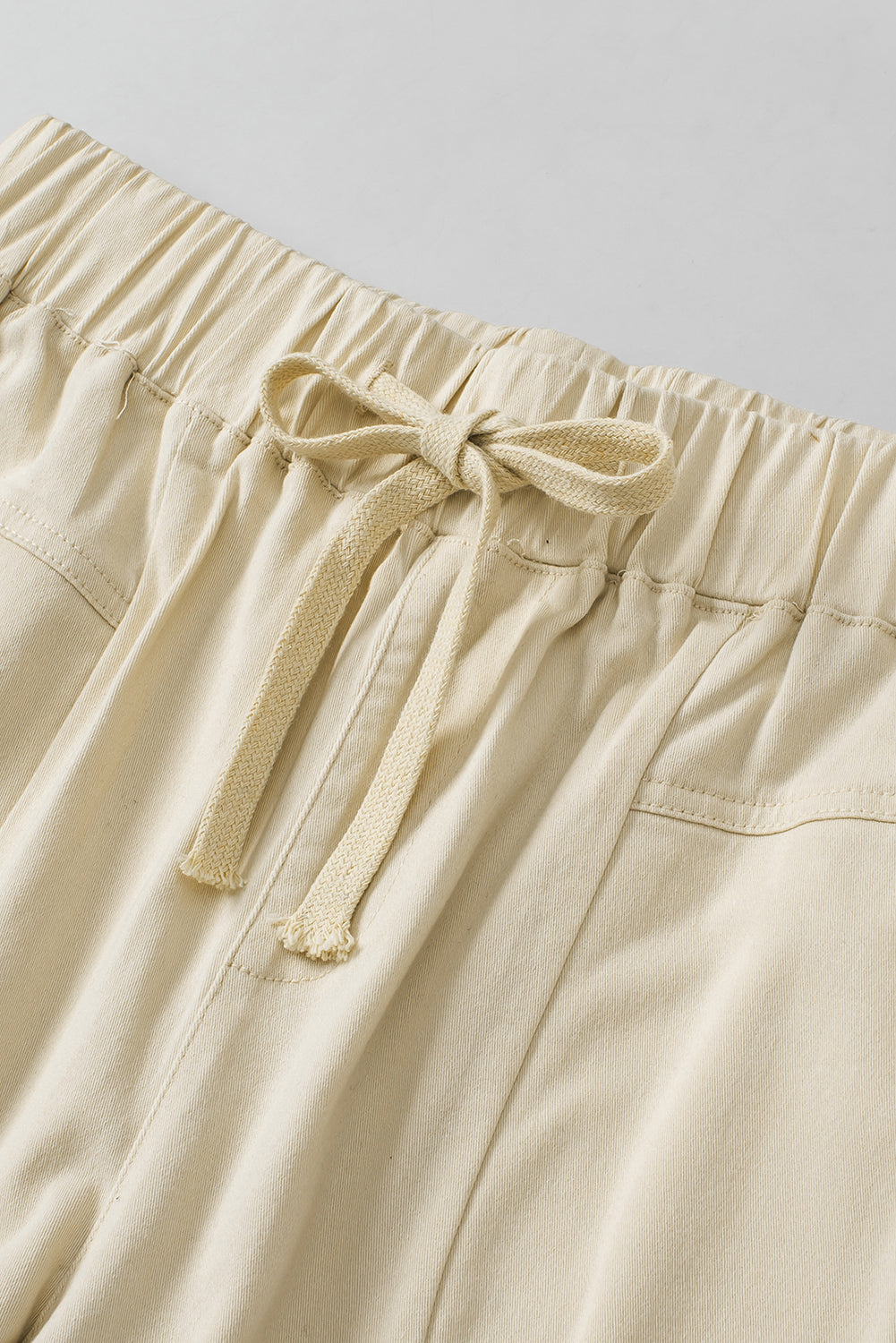 Apricot High Waist Drawstring Pocketed Pants