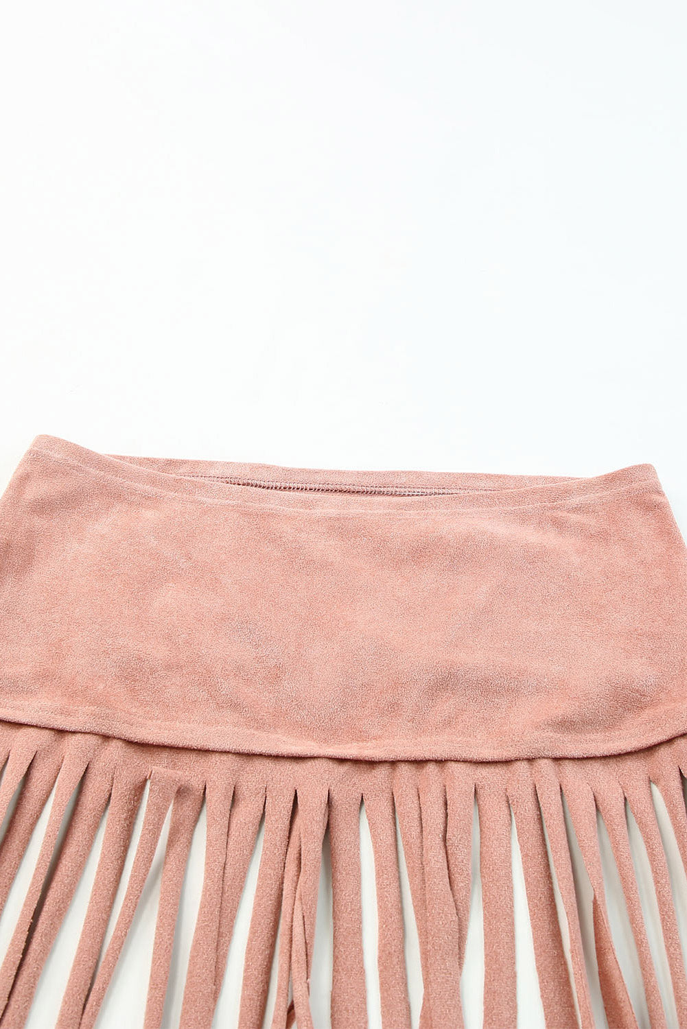 Pink Tassel Drawstring Bandeau Crop Tank Top