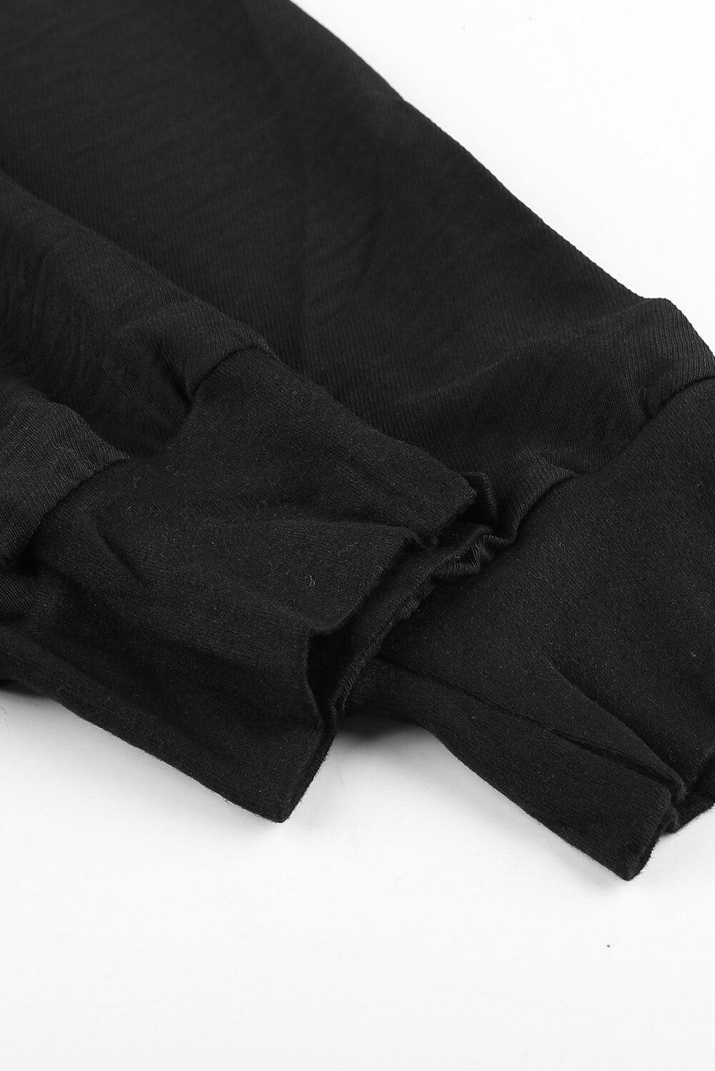 Black Pocketed Casual Joggers