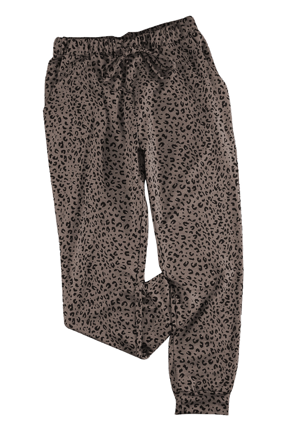 Brown Breezy Leopard Joggers